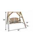 70" Natural Swing Chair