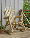 31" X 42" X 41" Natural Wood Rocking Chair
