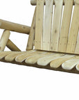 50" X 30" X 39" Natural Wood Loveseat