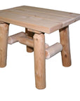 Rustic And Natural Wood End Or Side Table