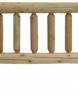 Natural Cedar Log Queen Headboard