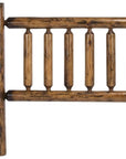 Natural Vintage Brown Finish Cedar Log King Headboard