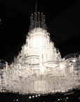 39 X 39 X 70 White Acrylic Pendant Lamp