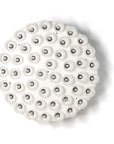 29 X 29 X 7 White Glass Metal Pendant Lamp