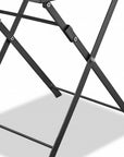18" Gray Stainless Steel Square End Table