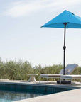 9" Aqua Outdoor Side Wall Umbrella