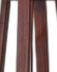 Walnut Wood Finish Linen Fabric Shade Table Lamp