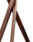 Tripod Leg Walnut Wood Table Lamp
