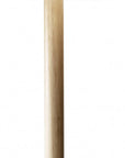 59" Natural Solid Wood Floor Lamp With White Linen Drum Shade