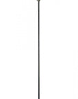 72" Silver With White Glass Shade