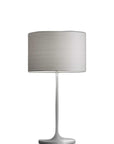 White On White Metal Table Lamp