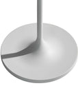 60" White Floor Lamp With White Fabric Drum Shade