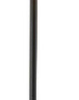 60" White Floor Lamp With White Fabric Drum Shade