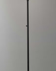 73" Black And White Torchiere Floor Lamp With White Acrylic Cone Shade