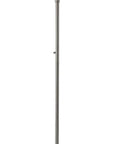 73" Black And White Torchiere Floor Lamp With White Acrylic Cone Shade