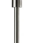 71" Silver LED Torchiere Floor Lamp With White Glass Cone Shade