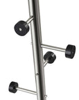 68" Brushed Steel Brushed Steel Coat Rack