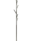 67" Brushed Steel Coat Tree Rack