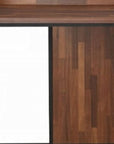 62" Brown and Black Computer Desk