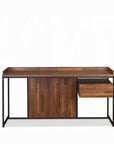 62" Brown and Black Computer Desk