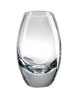 7" Clear Lead Free Crystal Oval Table Vase