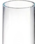 9" Clear Cylindrical Lead Free Crystal Bud Table Vase