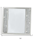 5" x 7" Silver Crystal Tabletop Picture Frame