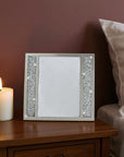 5" x 7" Silver Crystal Tabletop Picture Frame