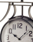 5" Circle Black Glass Analog Wall Clock