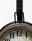 Metallic Brown Metal Hanging Desk Table Clock