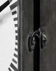Rectangular Large Black Industrial Style Wall Clock