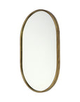 Gold Oval Accent Metal Mirror