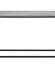 44" Gray and Black Frame Console Table