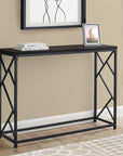 44" Brown And Black Frame Console Table