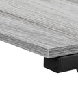55" Gray and Black L Shape Computer Desk