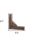 Set Of Two Natural Weathered Gray Corbels