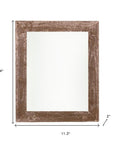 10" x 10" Brown Wood Tabletop Picture Frame