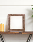 6" x 6" Brown Wood Tabletop Picture Frame