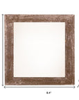 6" x 6" Brown Wood Tabletop Picture Frame