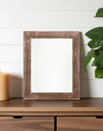 8" x 8" Brown Reclaimed Wood Tabletop Picture Frame