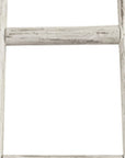 72" Natural Distressed Solid Wood Six Step Ladder Shelf