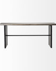 70" Brown Solid Wood Solid Console Table