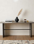 70" Brown Solid Wood Solid Console Table