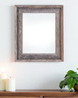 22" x 28" Gray Wood Hanging Picture Frame