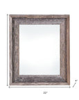 22" x 28" Gray Wood Hanging Picture Frame