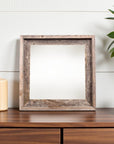 12" x 12" Gray Wood Tabletop Picture Frame