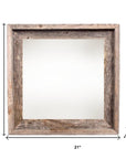 12" x 12" Gray Wood Tabletop Picture Frame