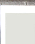 16" x 20" Gray Distressed Wood Hanging Picture Frame with Mat