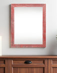 16" x 20" Red Wood Hanging Picture Frame