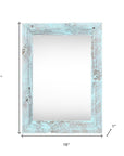 11" x 17" Blue Wood Hanging Picture Frame